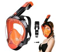 Face Snorkeling Cover | Panoramic View Snorkeling Face Cover | Underwater Safe Breathing Gear for Explorers Hobbyists Travelers Enthusiasts Beginners Vacationers