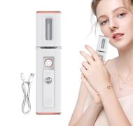 Face Spray Meter | Rechargeable Electric Face Spray Mister | Skin Humidifier Machine Portable Fine Water Mist Steamer for Business Trip, Studying
