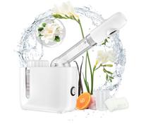 Face Steamer,Nano Ionic Facial Steamer with 360° Rotating Arm & Aromatherapy Design, Portable Face Steamer for Deep Cleansing, Hydrating & Moisturizing, Personal Home Sauna Spa Skin Care Tool