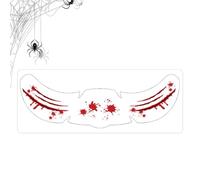 Face Sticker Halloween Self Adhesive Gothic Temporary Party Favors | Funny Eye Eyeliner Stickers for Masquerade Holiday Party Carnival Cosplay Role Play Halloween Party