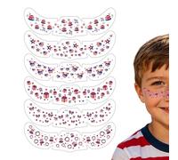 Face Stickers America Flag 250th Memorial Patches