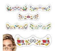 Face Stickers for Crafts Football Theme Self-Adhesive