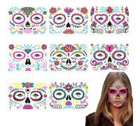 Face Stickers for Kids Glow in the Night Temporary Party Costume Decals