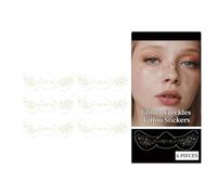Face Summer Sprouts Glitter Cosmetic Stickers Creative Face Summer Shoots Stickers for Festivals, Parties, Stage and Everyday Use