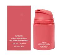 Face Sunblock Shield, SPF Hydration Lotion, Broad Spectrum Cream, UV Protection Emulsion Skin Defense Summer Beach Travel Outdoor Sports Care for Body Use Lightweight Invisible Finish Daily Gel