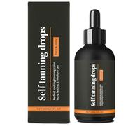 Face Tanning Drops, Bronzing Drops, Gradual Tanning Moisturiser, Sunless Fake Self Tanners for Face & Body, Brown Tan Accelerator Enhancer Essence Oil, Natural Skin Tone, Antioxidant Brightening, 30ML