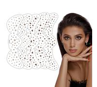 Face Tattoo Glitter Freckles Face Tattoo 5PCS Face Glitter Makeup Speckles Glitter Metallic Freckle Tattoos, Glitter Freckles Tattoo Sticker Face Glitter Speckles Patches for Women