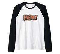 Face the Challenge with this Enemy Statement Raglan Baseball Tee