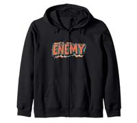 Face the Challenge with this Enemy Statement Zip Hoodie