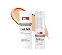 Face Tinted Sunscreen SPF 60,Light & Breathable Tinted Face Sunscreen,Oil-Controlling & Skin Balancing, Waterproof Tinted Sun Protection for Redness,Natural Coverage Facial Suncream for All Skin Types