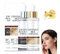 Face Toner, 2025 New White and Black Rice Face Exfoliator, Face Serum, Pore Minimizer Soft Face Toner Scrub Dead Skin Cells, Blackhead Remover for All Skin Types (Black+White)