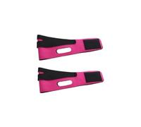 Face Toning Belts 1-5pcs Facial Lifting Mask V Shape Face Firming Slimming Chin Cheek Lift Up Bandage(Red-2Pcs)