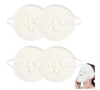 Face Towel Mask, 4PCS Reusable Coral Fleece Face Steaming Towel, Detachable Strong Absorbent Steam Mask with Hanging Ears for Women Girls, Decoraciones al aire libre