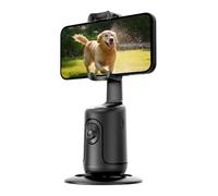 Face Tracking Stand,Auto 360 Degree Rotation Mobile Phone Holder - Recording Studio Equipment for Cooking Filming Game Car Gym Travel Makeup Vacation Sports Home