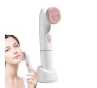 Face Wash Brush | Electric Vibration Cleaning Brush - Face Massager with 2 Heads, Rechargeable Skin Care Tools Waterproof for Men Women