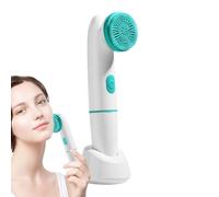 Face Wash Brush, Face Cleansing Brush, Electric Vibration Cleaning Brush - Ultrasonic Face Massage, Waterproof, Rechargeable Skin Care Tools with 2 Heads for Men and Women