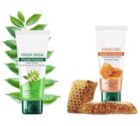 Face Wash Combo | Bio Neem (150ml) + Bio Honey Gel (100ml) | Purify, Cleanse & Brighten | Ayurvedic & Organically Pure | 100% Botanical Extracts | For All Skin Types