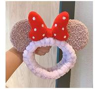Face Wash Headband Cute Dot Bow Coral Fleece Headbands Soft Elastic Women Head Wrap Wash Face Turban Make Up Hairband Girls Hair Accessory Headwear Headband For Washing Face(4)