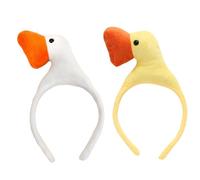 Face Wash Headband - Headband for Washing Face, Head Wrap for Washing Faces, Makeup, Cute Goose Headwear Headbands for Girls for Party, Outing, Travel