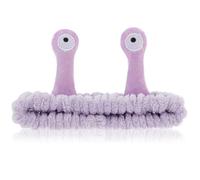 Face Wash Headband Snail Headbands Spa Hair Bands Makeup Headbands Cute Cartoon Coral Fleece Elastic Headband Creative Hair for Washing Face Shower Sports Skincare(Black)