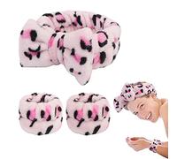 Face Wash Headband&Wrist Bands 3 Pack-Soft Fleece Spa Headbands for Face Washing&Makeup