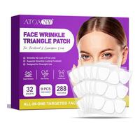 Face Wrinkle Triangle Patches 288 PCS, Anti Wrinkle Patches Overnight for Forehead, Smile Line, Under Eyes - Smooths the Look of Fine Lines, Smile Line Pathces, Sweat Resistant, Cruelty-Free