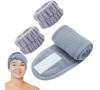 Face Wrist Bands - Headband Towel Strips, Sweat-Absorbing Microfibre Wraps, Soft Wash Accessories with Stretch Fit | Practical Tool for Spa Beauty Care