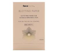 Facefacts Blotting Paper, 100 Sheets, Matte Pink, Oil Control, Vegan