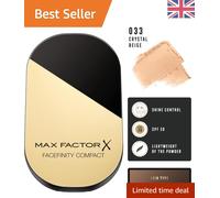 Facefinity Compact Foundation 10g - Satin Finish with SPF 20 & Natural Radiance