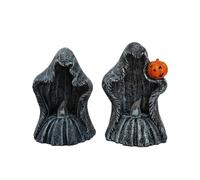 Faceless Death Resin Candle Holder Halloween Decorations Gift,2pc