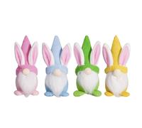Faceless Easter Bunny Gnomes, Easter Gnome Decorations, 4 Faceless Rabbit Doll Decorations - Cuddly Spring Home Decoration Tomte Swedish Rabbit for Women, Children, Girls