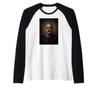 Faceless Face Creepy Psychological Horror Gothic Dark Art Raglan Baseball Tee