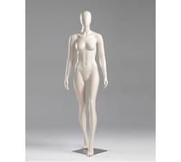Faceless Full Body Sewing Mannequin, Lightweight Detachable Curvy Dress Form, Posing Female Display Model for Tailoring, Fashion Design & Dressmaking (Style 3)
