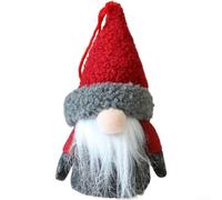 Faceless Mushroom Man Pendant for Easter Decorations with Soft Cloth Construction and Cotton Filling Texture (C)