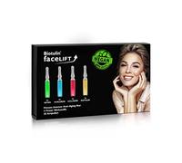 Facelift Ampoule Box - Detox, Hyaluron, Collagen and Biotulin - 20 Serum Ampoules - 4 Power Active Ingredients - 1 Month - Vegan Formula