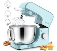 Facelle Stand Mixer, 1500W Electric Kitchen Mixer, 10 Speeds Food Mixer with Pulse, Attachments include 5.5L Stainless Steel Bowl, Dishwasher Dough Hook, Whisk, and Beater for Baking - Blue