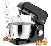Facelle Stand Mixer, 1500W Electric Kitchen Mixer, 10 Speeds Food Mixer with Pulse, Attachments include 5.5L Stainless Steel Bowl, Dishwasher Dough Hook, Whisk, and Beater for Baking - Black