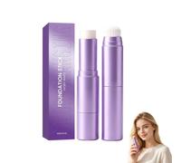 Facelove Foundation Stick, 2-in-1 Cream Makeup Stick with Built-In Blending Brush, Found/ation for Mature Skin, Lightweight Buildable Coverage, Natural Glow & Moisturising All Types (Ivory)