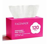 FACEMADE Face Towels 120 Count Value Pack for Cleansing & Makeup Removal