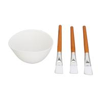 Facemask Mixing Tool Set Multifunctional Reusable Silicone Face Mask Bowl Wooden Brush Set for Oils Moisturizers DIY Skincare Beauty Essentials Professional Facial Kit