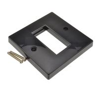 kenable Faceplate 1 Port 86 x 86mm Single Port Low Profile RJ45 Modules BLACK