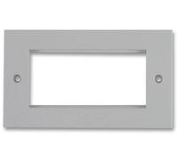 FACEPLATE 4 GANG WHITE | WALL PLATES/OUTLETS AERIAL SATELLITE EQUIPMENT, 1 X QTY - 70404RE