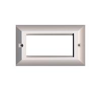 Faceplate 4 Port Bevelled Double Gang 146 x 86mm for RJ45 Modules