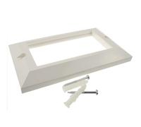 kenable Faceplate 4 Port Bevelled Double Gang 146 x 86mm for RJ45 Modules