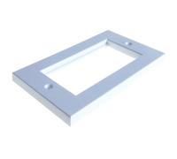 kenable Faceplate 4 Port Low Profile Double Gang 146 x 86mm for RJ45 Modules