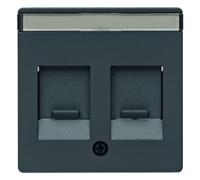 Faceplate Double With Dust Cover Slider 11816086