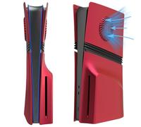 Faceplate for PS5 PRO Disc Edition/Optical Drive Edition with Cooling Vent, Face Plate Console Cover Plates ABS Dustproof Replacement Side Housing Shell Accessories (Optical drive version)