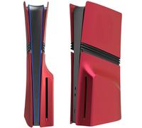 Faceplates for PS5 Pro Disc Edition, Hard ABS Matte Cover Case Shell Skin for PlayStation 5 Pro Disc Console Accessories, Shockproof Dustproof & Anti-Scratch Snap-On Panels (Red)