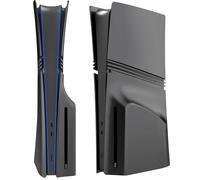 Faceplates for PS5 Pro Disc Edition, Hard ABS Matte Cover Case Shell Skin for PlayStation 5 Pro Disc Console Accessories, Shockproof Dustproof & Anti-Scratch Snap-On Panels (Black)