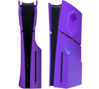 Faceplates for PS5 Slim Accessories with Cooling Vents, Joso Replacement Case Cover for PS5 Slim Disc Edition 4 Cover Plates, Anti-Scratch Dustproof Skin ABS Plates Purple